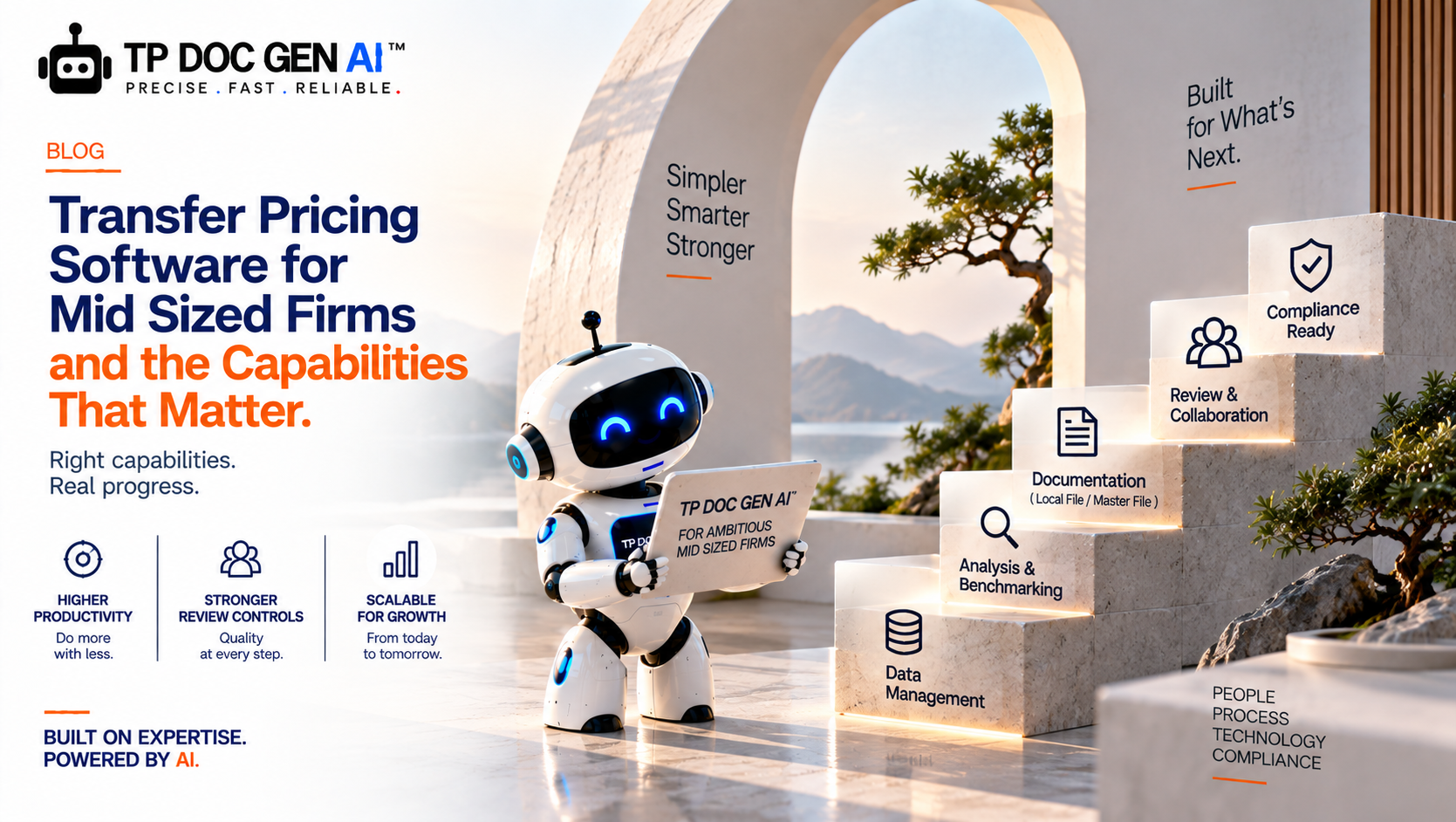 TP DOC GEN AI blog banner: Transfer Pricing Software for Mid Sized Firms and the Capabilities That Matter