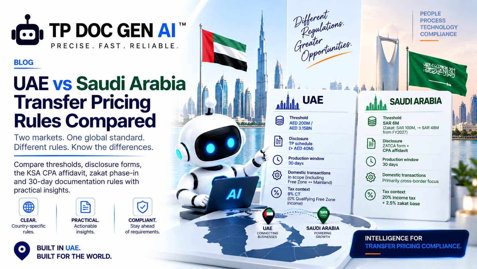UAE vs Saudi Arabia Transfer Pricing Rules Compared