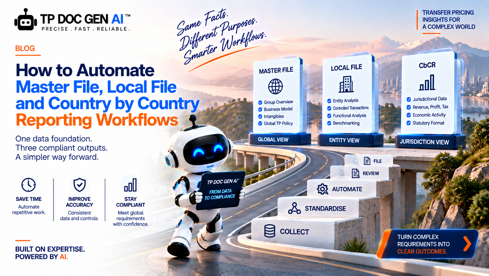 TP DOC GEN AI blog banner: How to Automate Master File Local File and Country by Country Reporting Workflows
